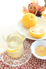 Yuzu and honey water