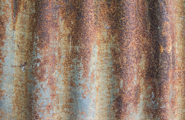Old Texture and rusty zinc fence background