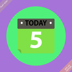 Calendar Icon - vector illustration. Flat design