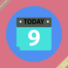 Calendar Icon - vector illustration. Flat design