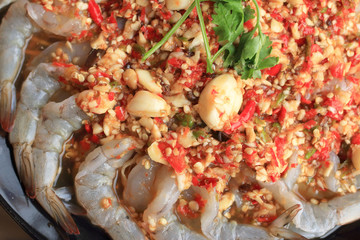 Spicy salad shrimp - asia food