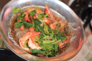 Shrimp with vermicelli - chinese food