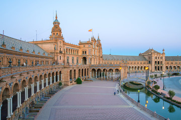 Fototapeta na wymiar Spanish Square Seville Spain