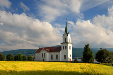 Mały kościół drewniany , Norwegia