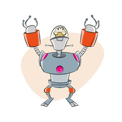 roboter comic cartoon