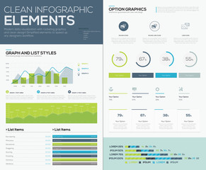 User inteface vector elements to infographics and visualize data