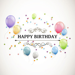 Vector Illustration of a Birthday Card