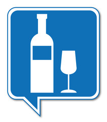 Logo bouteille. Vin.