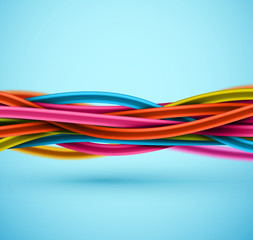 Closeup Electric Cable
