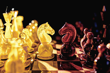 The struggle between light and darkness. Amber