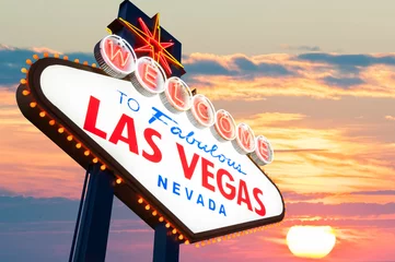Tuinposter Welcome To Las Vegas Sign © somchaij