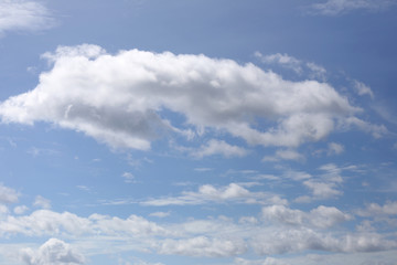 Naklejka na ściany i meble blue sky and clouds on bright day.