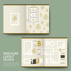 lovely half-fold template brochure