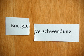 Energie-verschwendung