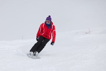 Fototapeta na wymiar Skiing