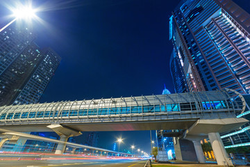 Naklejka premium Metro station in Dubai Internet City, UAE.