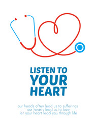 Creative stethoscope illustration