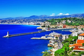 Photo sur Plexiglas Nice Côte pittoresque de Nice, Côte d& 39 Azur