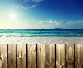 fence on the beach