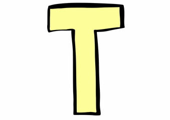 doodle letter T
