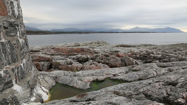 Norway island Averoy landscape video
