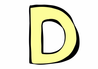 doodle letter D