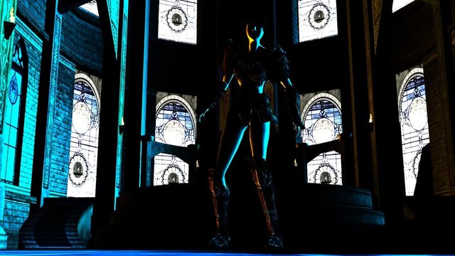 Animation of a female Fantasy Warrior