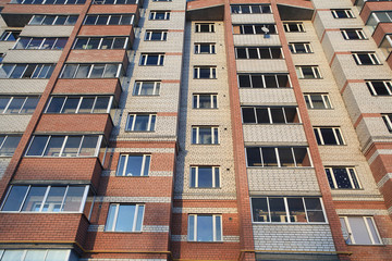 wall brick house with windows