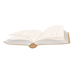 Book open hardcover vector illustration