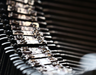 letters on a vintage typewriter