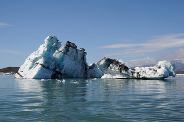 iceberg et cendre