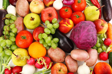 Fototapeta na wymiar Fresh organic vegetables background
