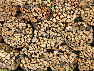 Multitude of wood pieces