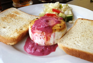 Camembert cheese plate