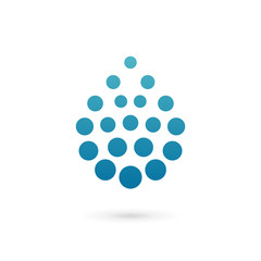 Water drop logo icon design template elements