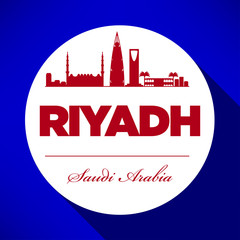 City of Riyadh Typographic Skyline Design