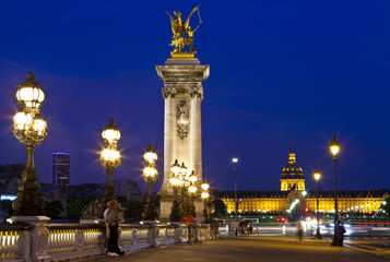 Fototapeta na wymiar View on Pont Alexandre III