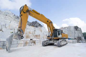 Industrial marble quarry site in Carrara, Italy © Dmytro Surkov