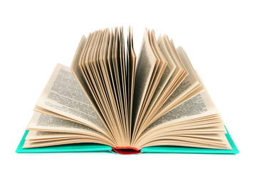 The open book. On white background.