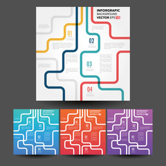 Vector line business concept template