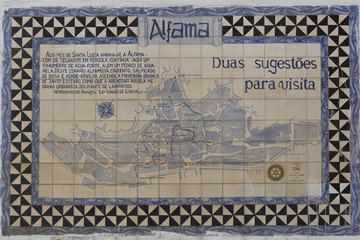 Obraz premium old Lisbon tiles , azulejos