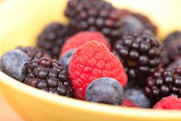 macro picture of fresh berries