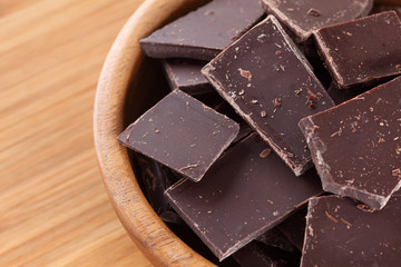 Broken chocolate