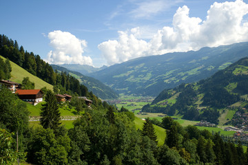Naklejka na ściany i meble Zillertal - Alpen