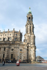 Fototapeta na wymiar Cathedral of the Holy Trinity in Dresden, Germany