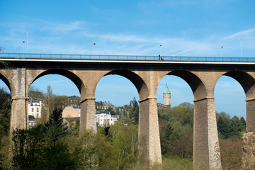 Fototapeta premium The Passerelle (or Luxembourg Viaduct) in Luxemburg.