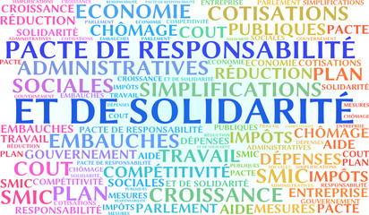 Obraz premium Pacte de responsabilité et de solidarité 