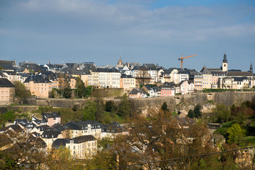 Fototapeta na wymiar View of Luxembourg historical city center