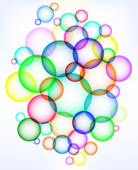 Abstract background of colored circles