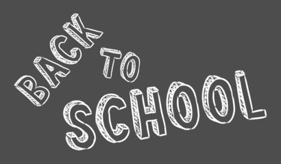 Obraz premium vector handwritten back to school sign